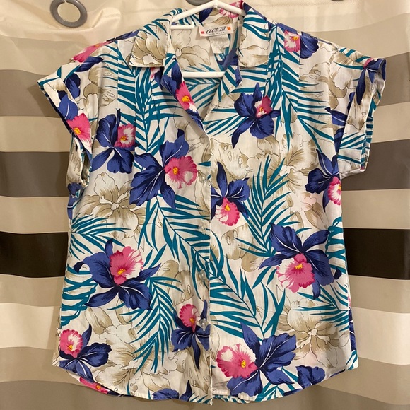 act III Tops - Act III Vintage Floral Hawaiian Shirt